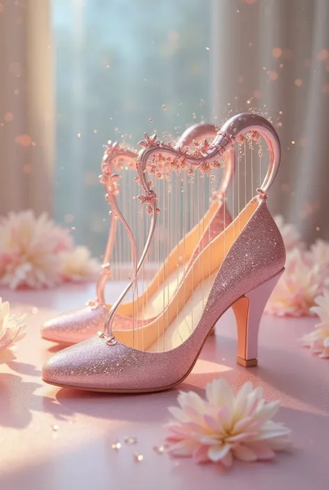 Harp-shaped shoes