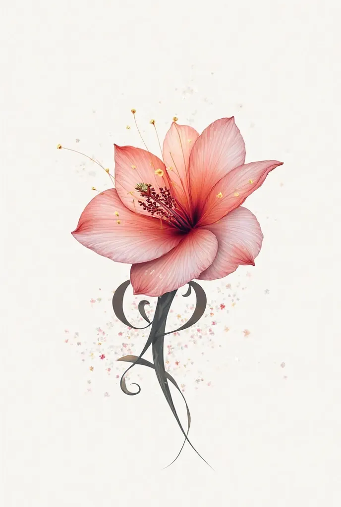 Flower logo with the initials IP