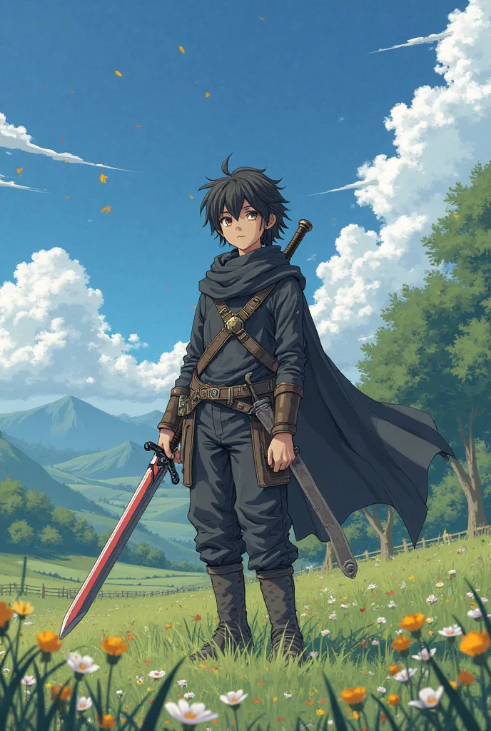 One day, high school student Michio Kaga attempts to start a strange online game he found while browsing the internet. Instead, he gets transported to a rural village in the game's world, equipped with special skills and an overpowered sword. After collect...