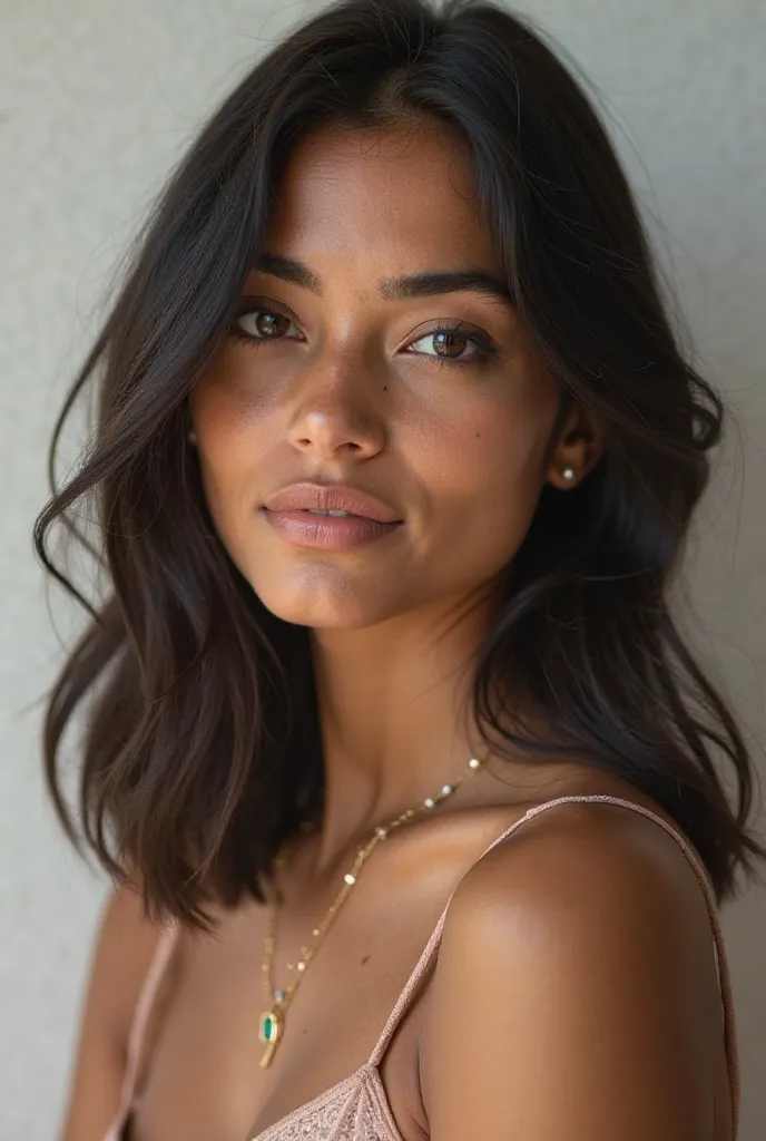 24-year-old Brazilian woman with straight hair professional photo