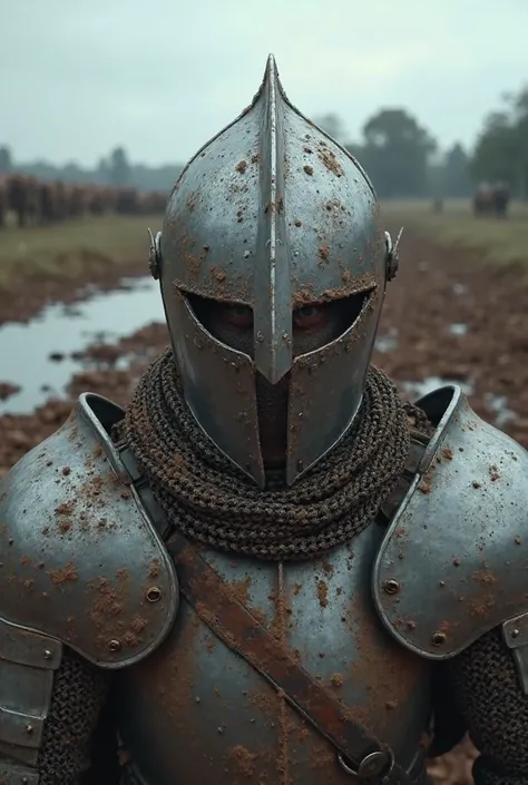 Aqui está um prompt detalhado e fiel à imagem para geração ultra realista em 8K e em perspectiva de primeira pessoa (POV):  

**Prompt:**  
"Ultra-realistic first-person (POV) medieval battlefield scene. The viewer sees themselves as a battle-hardened knig...