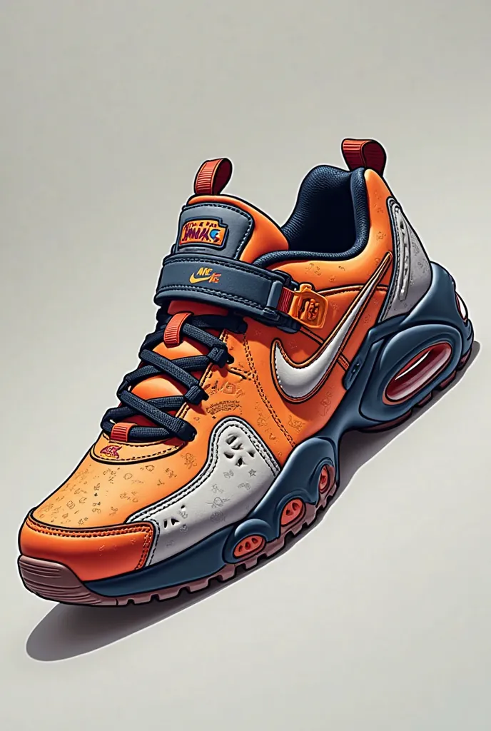 Im looking fir a design of this Nike Air Barrage that is beatiful and bold. Im attaching copies of image of Nike Air Barage. Please submut a great design please. It has to be the model of the shoe that has the strap like whats attached. The shoe must be ca...