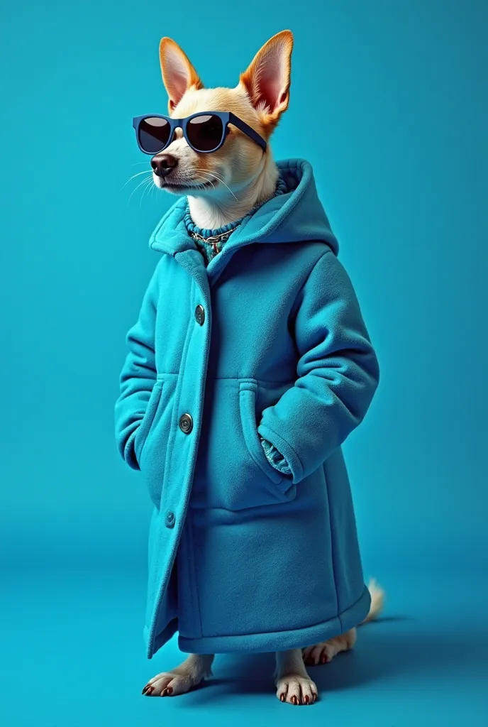 The best cell phone wallpaper, Award-Winning Wallpaper, portrait photography, In the front view is a portrait of a cute dog wearing mid-1960s space age fashion, Side view photo, Shot with Canon EOS R5, Set a strong contrast that accentuates the subject, Fl...