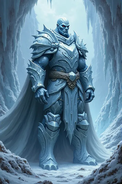 Medieval Warrior Art RPG, heavy armor mesh quota,  Iceman , Ice Skin , Dungeons and Dragons 5e