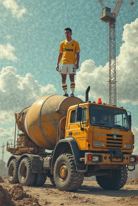 Cristiano Ronaldo concrete mixer driver 