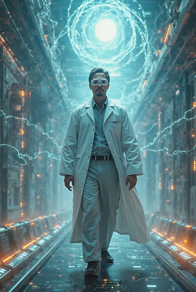 Time-traveling scientist 