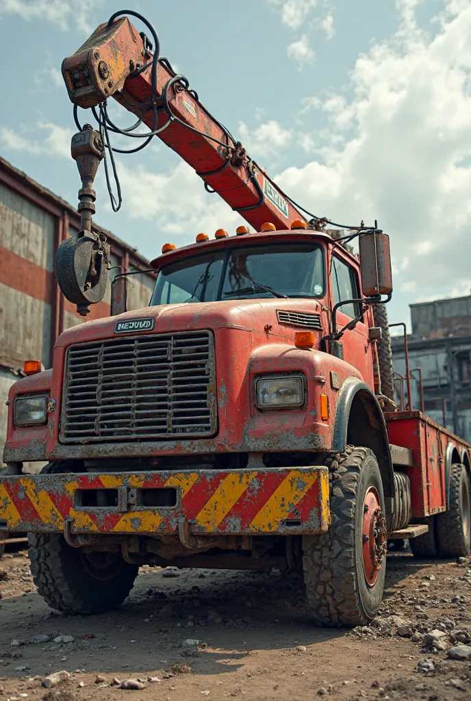 Platform tow crane for loading crashed vehicles