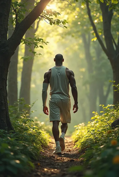 Lebron taking a walk in the forest