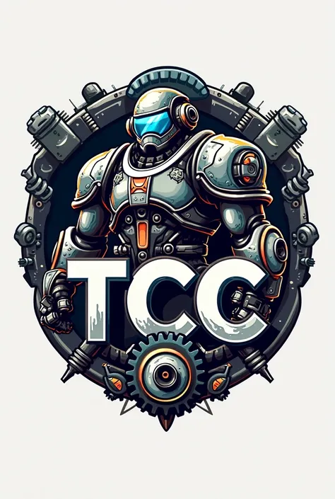 A logo ref
Dondo with the letters TCC and that it has tires, pistons and other things around