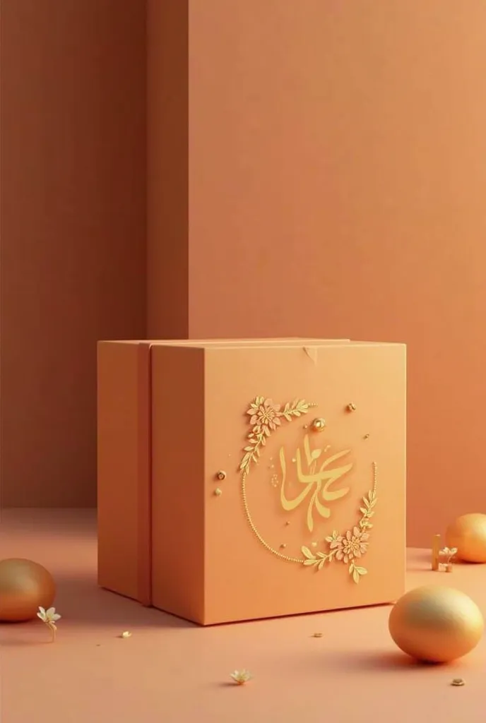 Ramazan Mubarak simple gift box design 