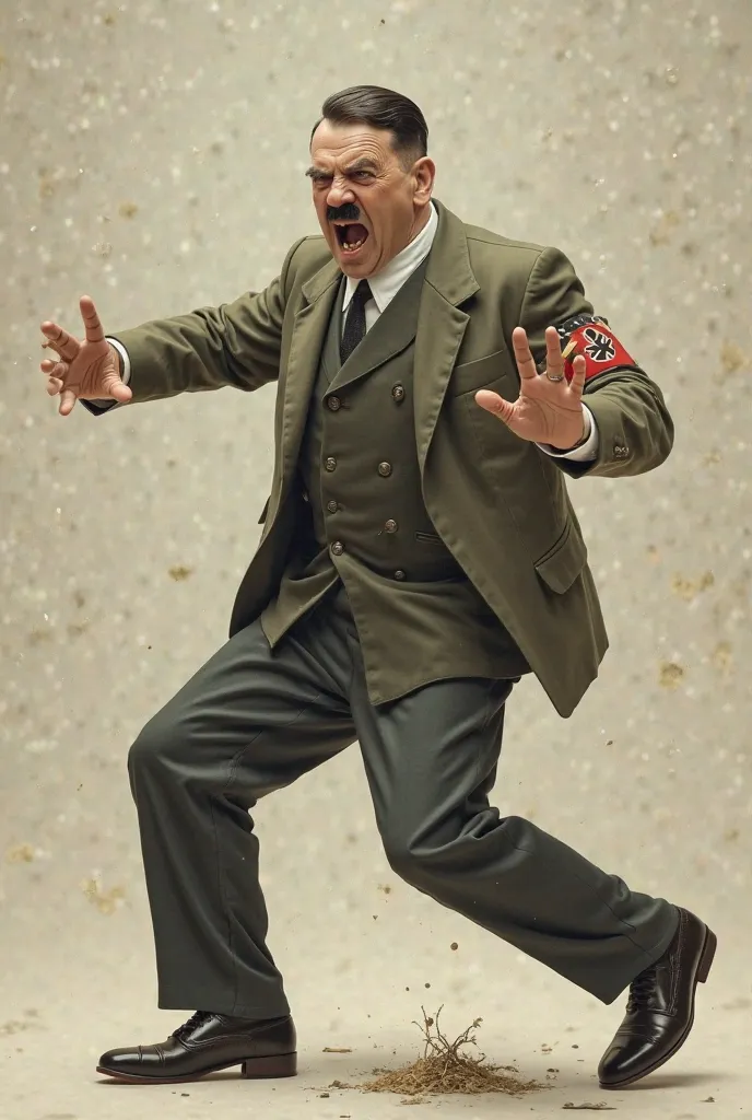 Adolf Hitler takes a tumble