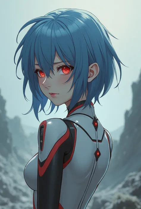 Character Rei de Evangelion in perspective 