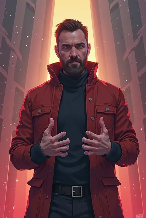 there is a man gesturing with his hands, Portrait of a character inspired by Rihard Jakopič,  reddit ,  hurufiyya, bogdan rezunenko, aykut aydogdu, agree with you , about 1  , Anton Fadeev 8 K,  Twitch streamer  / Gamer Ludwig, profile picture 1024px