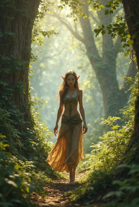 An elf in the forest 