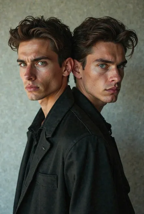 Create a photo of actor Christian Convery as a twin