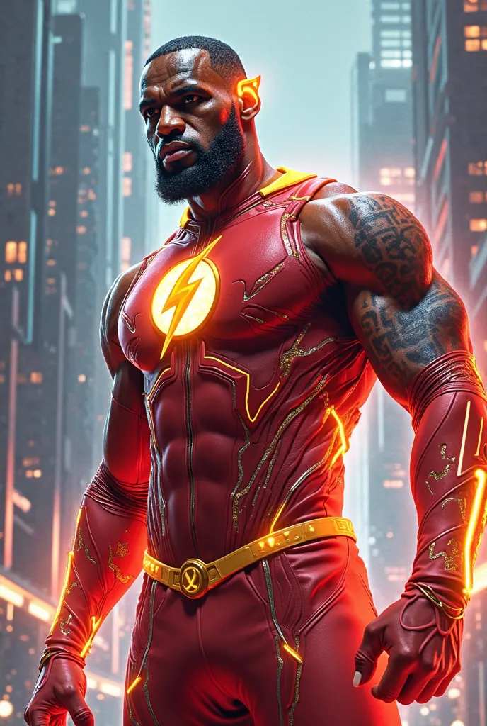 Lebron james in flash suit