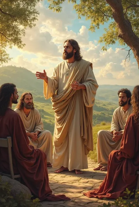 Jesus giving a lecture