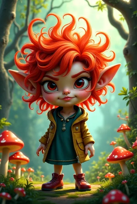 A red-haired goblin girl 