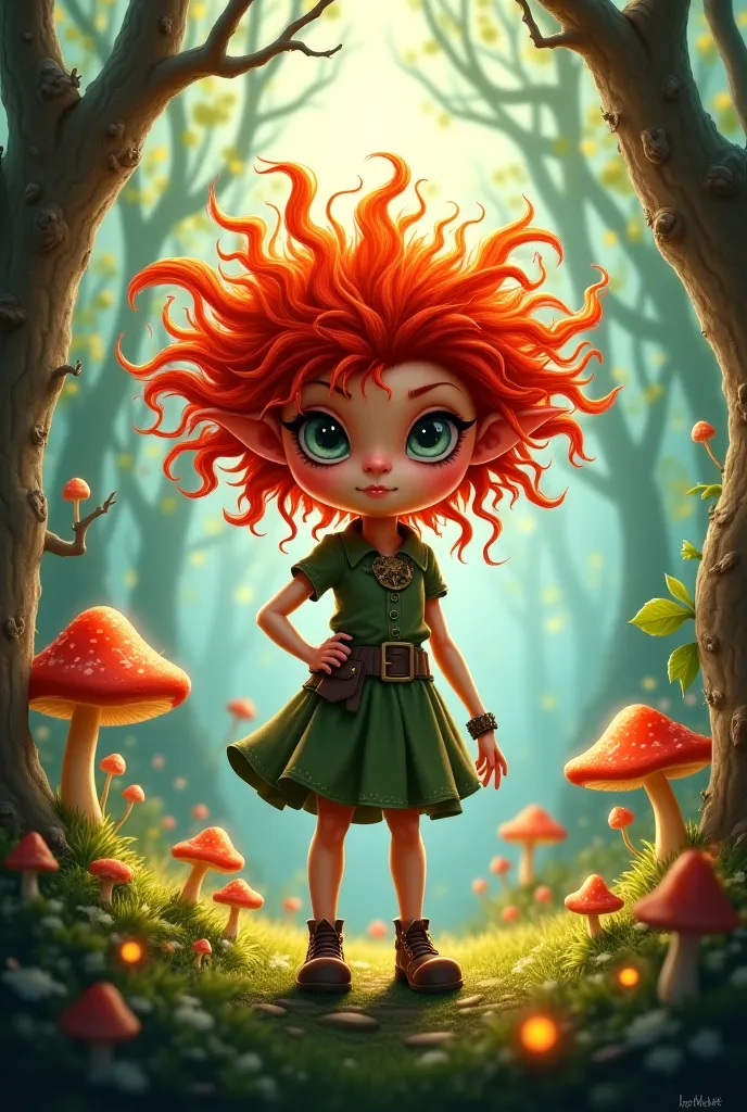 A red-haired goblin girl 