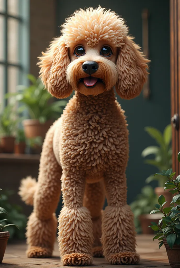 Generate a poodle combined with a mastiff 