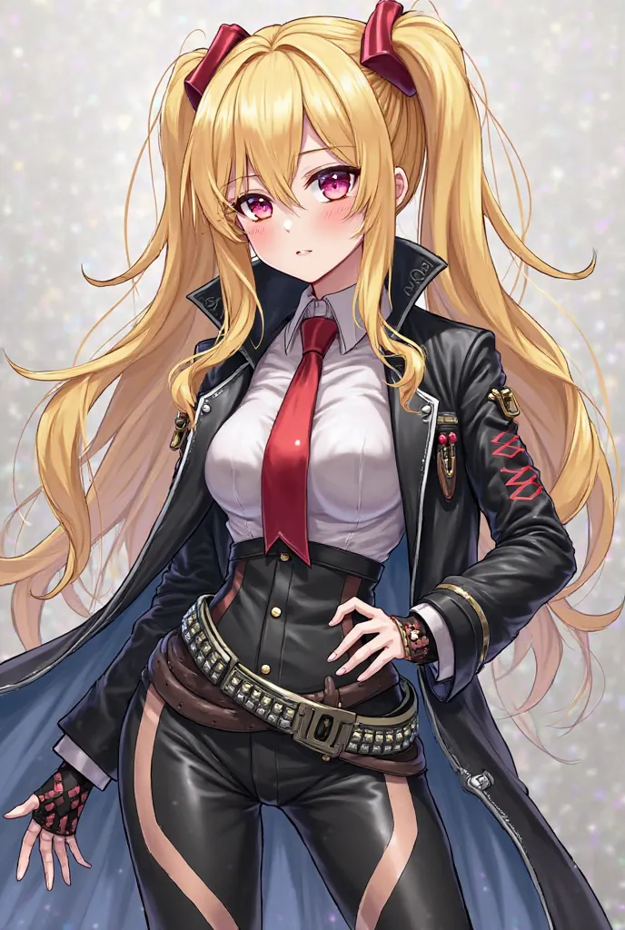 a woman with blonde hair wearing a black and white outfit, oppai proportions, girls frontline cg, biomechanical oppai, from girls frontline, bbwchan, girls frontline, girls frontline style, characters from azur lane, from the azur lane videogame, colossal ...