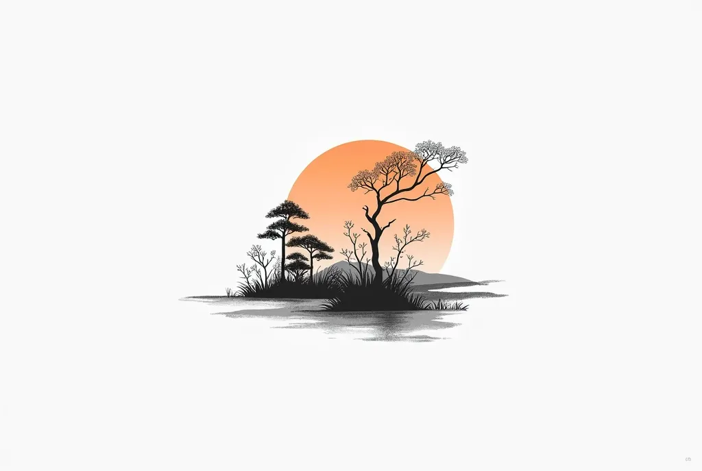 A stylish and cool logo from a landscaping company

The background is white,


Design to enjoy the beautiful scenery of Japanese gardens

It's an astringent design,

watercolor



minimal line drawing design




black-and-white monotone

It's pretty cool,
...