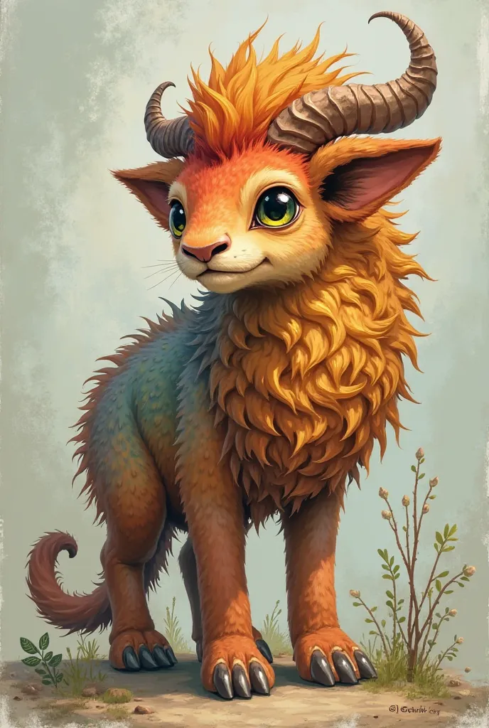 I apologize ! I will create a new imaginary herbivorous prehistoric wild animal:

Name: Florak

Appearance
- Large, sturdy, with a soft, colorful coat
- Long, spiraling horn on the forehead, used for defense and communication
- Large, expressive eyes, body...