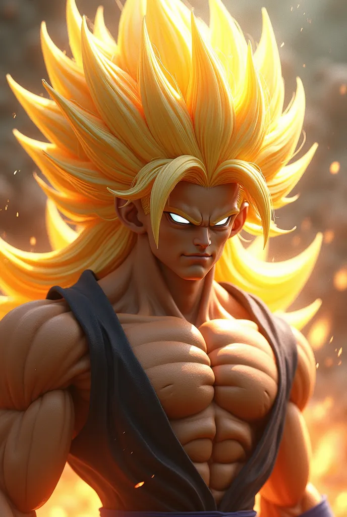 I said ssj3 the one with the big golden hair and the totally white eyes