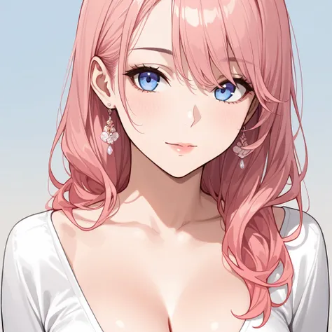 ultra-detailed,(best quality),((masterpiece)),(   highres),original,extremely, soft, faint lines and a light color palette to create a dreamlike and fragile appearance, 1girl, solo, adult woman, pink hair, long hair, 