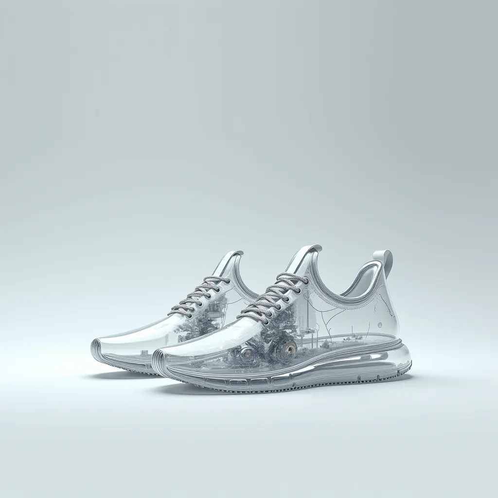 Transparent men's shoes
