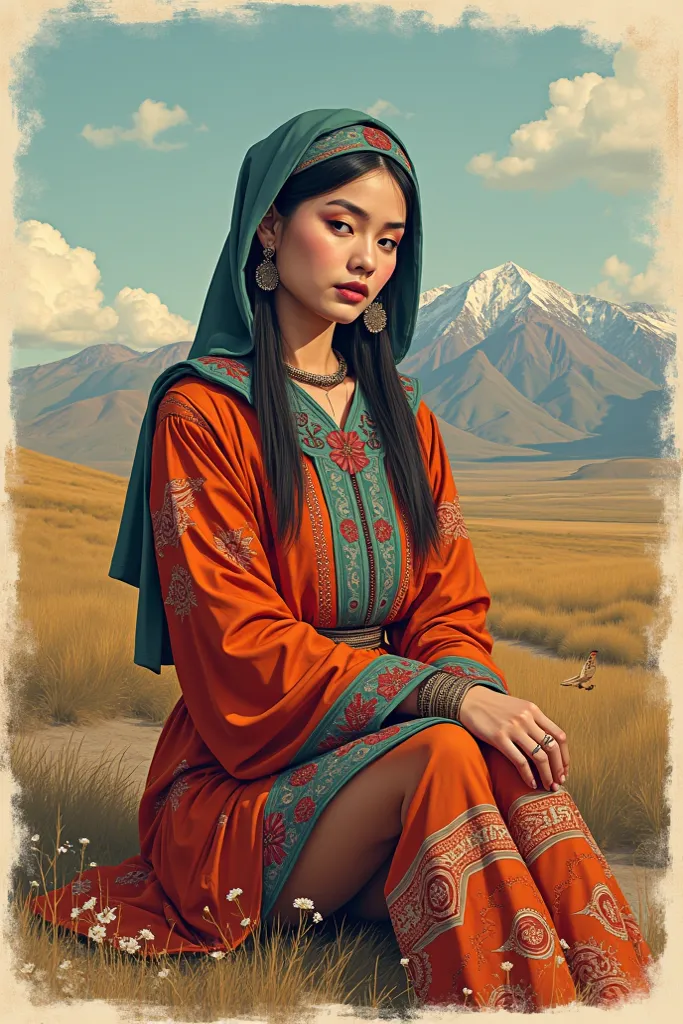 If I create a picture! I need to make a project and to do this you need to show, so “NOMAD QNC” is a Kazakh!! style care cosmetics. It helps to completely cleanse the face like ancient Kazakh women 