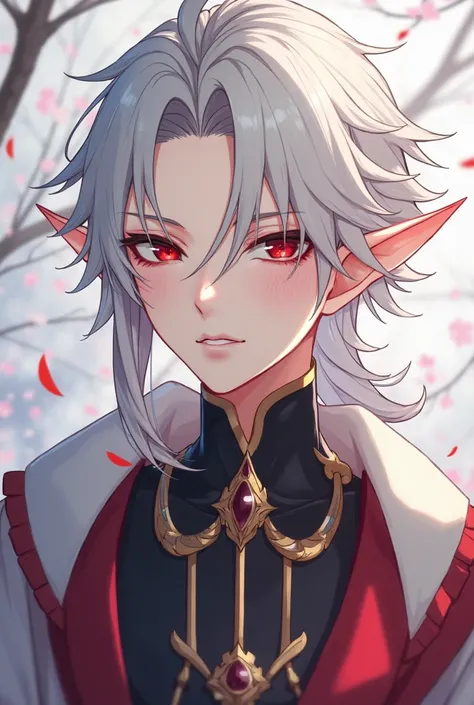 1
a delicate androgynous prince, handsome guy in demon slayer art, beautiful androgynous prince, she has elf ears and gold eyes, white haired deity, androgynous vampire, fit male, keqing from genshin impact, male anime character, handsome japanese demon bo...