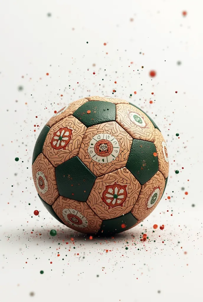 I want a soccer symbol inspired by Portuguese culture with some details, Don't occupy the entire image with a white background 