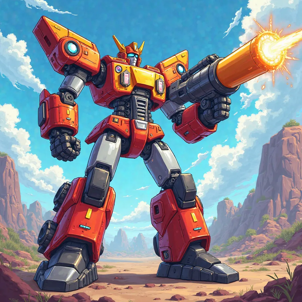 Electric bazooka, Medabot, medarot, digimon, Transformers arm, megazord, design , Cartoon 