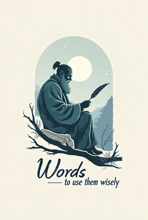 Hazme un logo con esta frase: Word have power use thew wisely. 