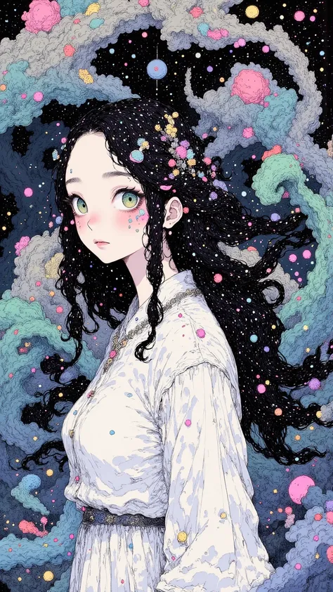 A Amazing and mysterious existence，Differs with beauty and mystery。She is usually very tall，Her hair is smooth and majestic，is often described as wavy、 Spirit 。The color of her eyes is very charming，reflects the color of the deep sea。Calypso經常被描繪成一種 Spirit...