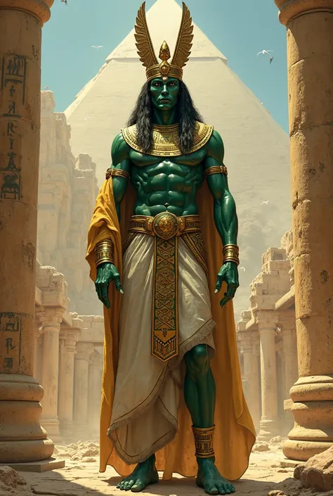 God Osiris Egyptian man characterized as such at war