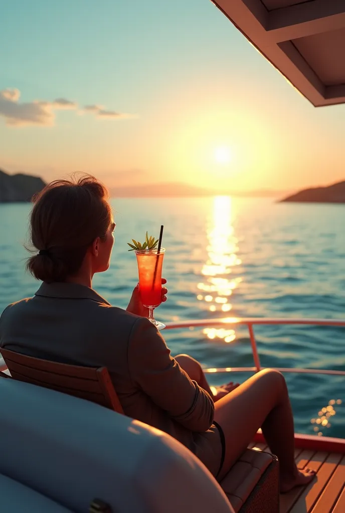 A pisco on a boat looking at the horizon