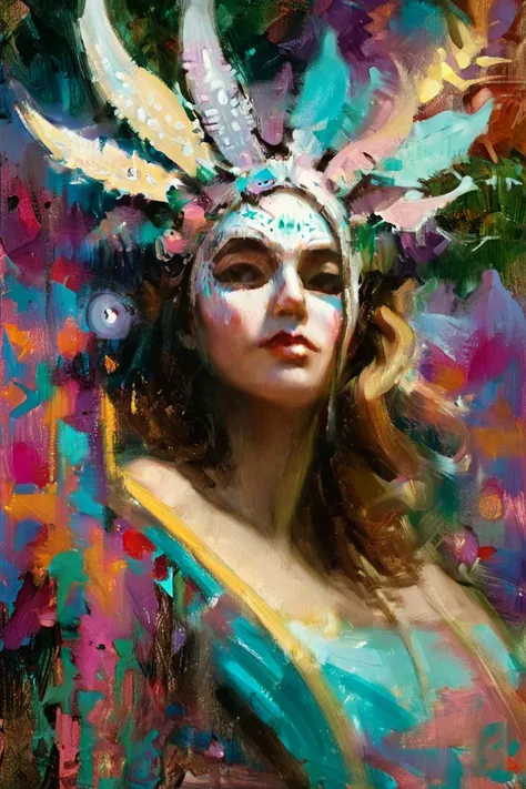 Carnival, lux , metal sublime pavone Venetian mask ,  8k resolution concept art portrait by Greg Rutkowski, Artgerm, WLOP, Alphonse Mucha dynamic lighting hyperdetailed intricately detailed Splash art trending on Artstation triadic colors Unreal Engine 5 v...