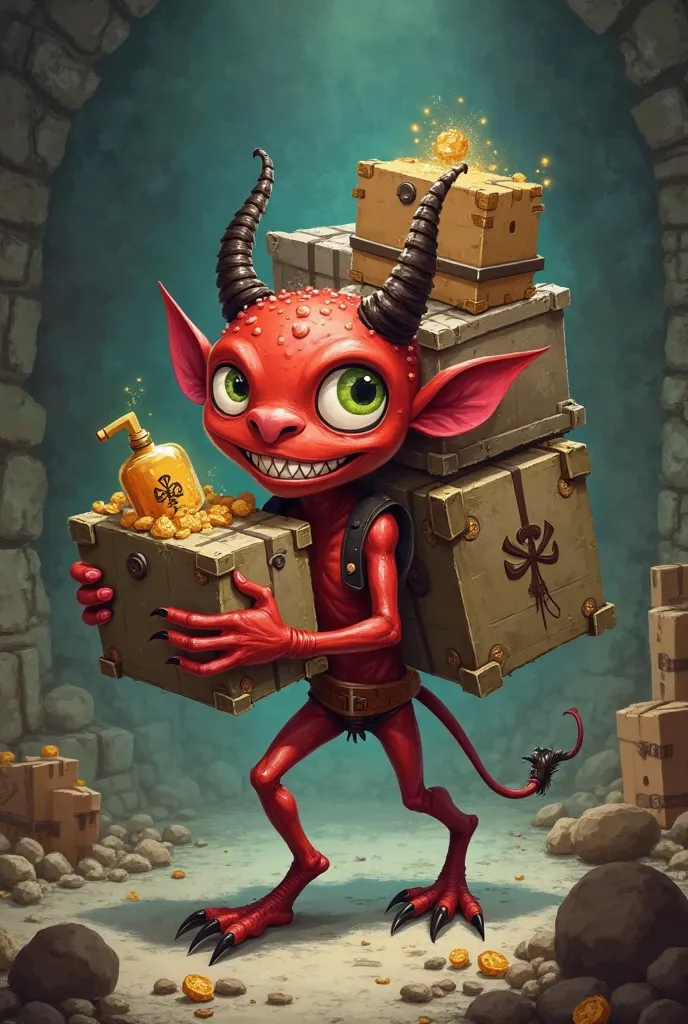 Little devil for carrying goods and boxes