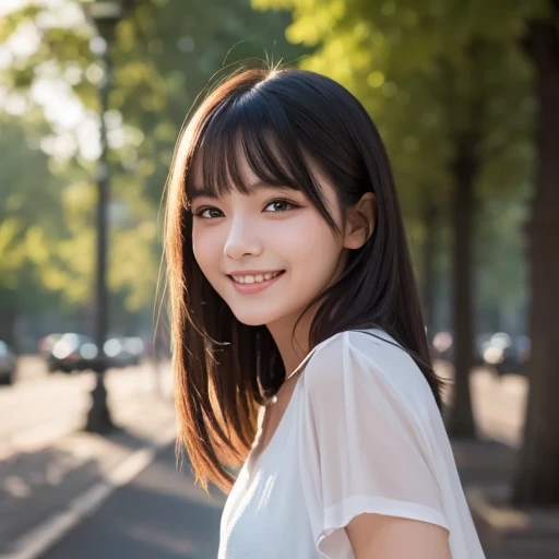 (Masterpiece), ( top quality), ( more details), (  dischevel hair ), ( illustration), ( Girl 1 person), (Interview), (A quick background),   beautiful eyes in every detail  , 繊細で beautiful faces, floating, ( high chroma), (Shine),  faces ,  black hair, ban...