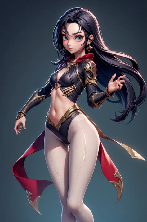 Mini shanoa castlevania, (shanoa castlevania), only, ray tracing, 3D style, 3dmm, fully body,(from front view),(Costas Issue), (Emist on the left), show flat belly, (((poses per photo))),(perfect ass), Perfect and symmetrical eyes, (perfect handuturistic s...