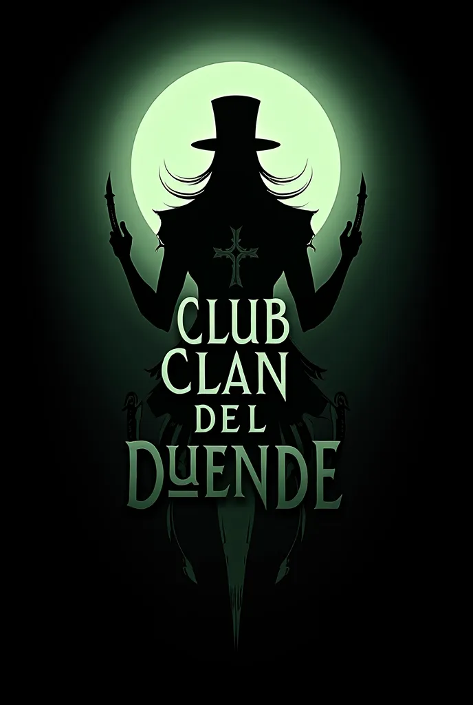 A letter design with a black background that reads "Club Clan Del Duende" 