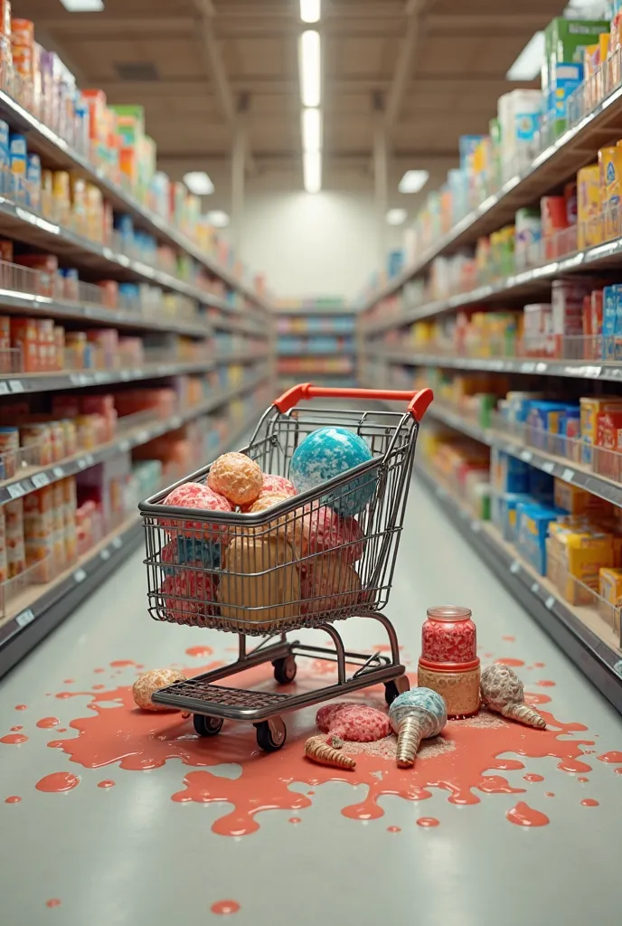 Someone Abandons a Full Cart in the Wrong Aisle – Finding ice cream melting in the cereal aisle because a customer just…gave up.