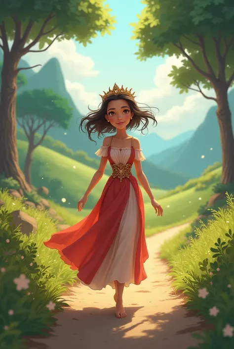 Animated runaway princess
