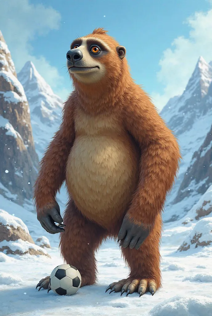 Sid Lazy Ice Age soccer player 