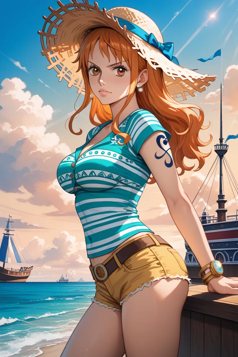 Write Nami from ONEPIECE