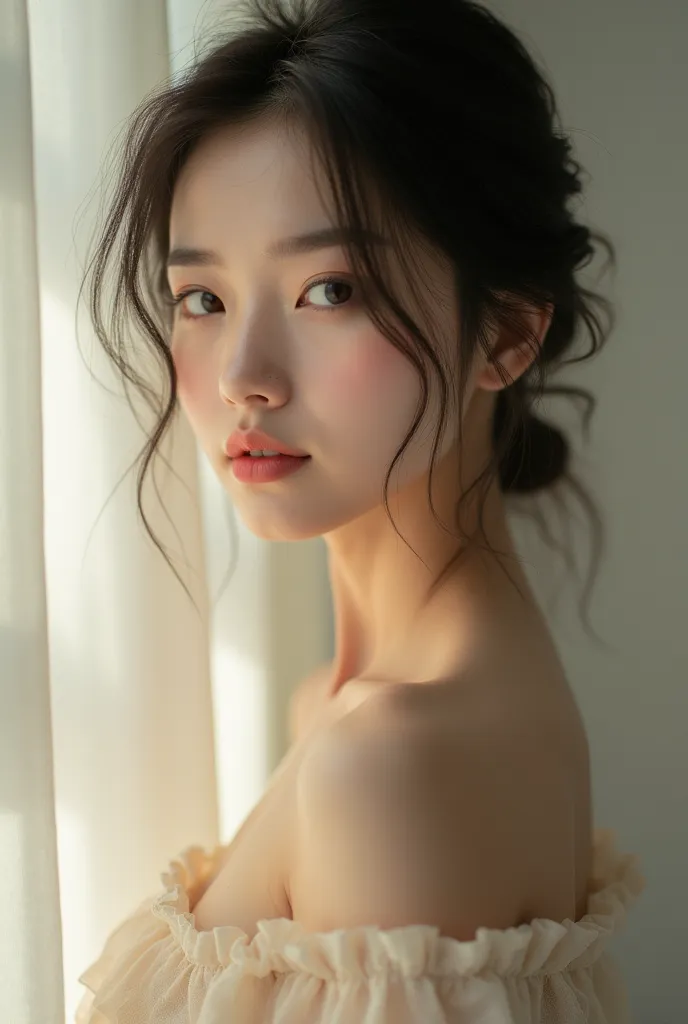 Beautiful Korean girl naked full body 