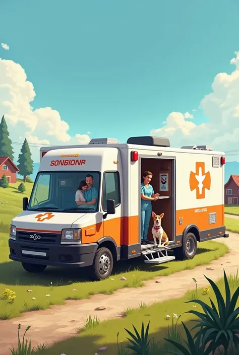 Image of a mobile veterinary unit 