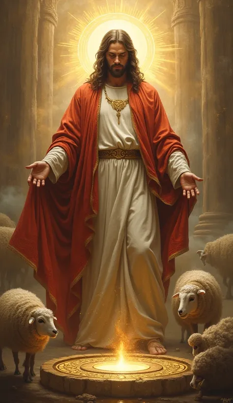  the Lamb of God ,  Jesus Christ, Open the first seal